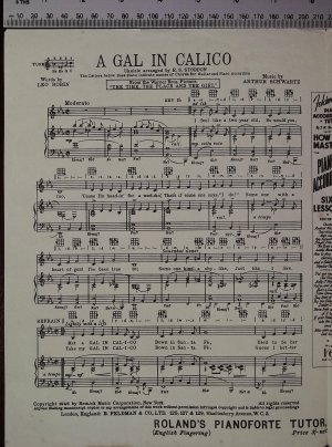 First page of A gal in calico by Feldman
