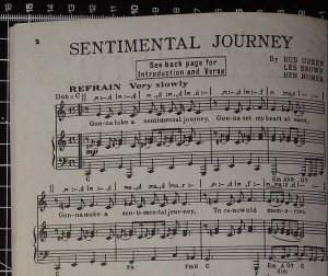 First page of Sentimental journey by Sterling Music Publishing Co Ltd