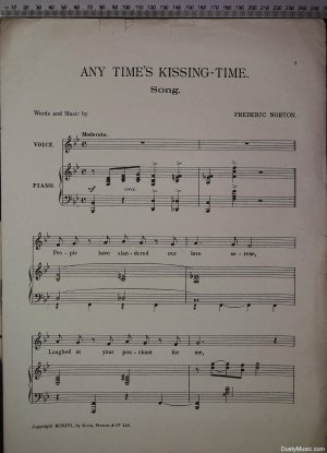 First page of Any time's kissing time by Keith Prowse & Co Ltd