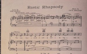 First page of Rustic Rhapsody by Boosey & Hawkes Ltd