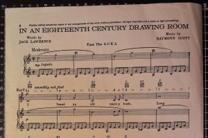 First page of In an Eighteenth Century drawing room by Cinephonic Music Co Ltd
