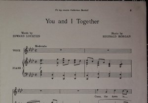 First page of You and I together by Ascherberg Hopwood & Crew