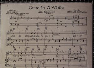 First page of Once in a while by Magna Music