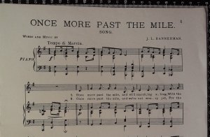 First page of Once more past the mile by Peter Derek