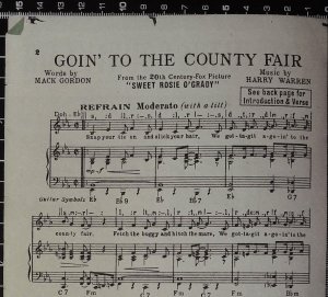 First page of Goin' to the country fair by Bradbury Wood
