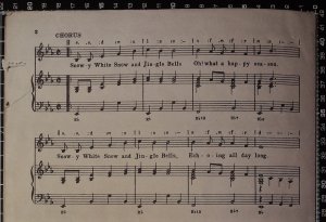 First page of Snowy white snow and jingle bells by Billy Reid