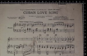 First page of Cuban love song by Prowse