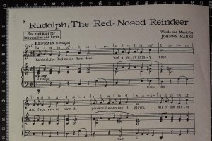 First page of Rudolph the red-nosed reindeer by Chappell