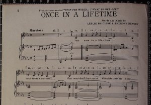 First page of Once in a lifetime by Essex
