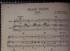 First page of Trade winds by Chappell