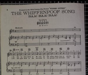 First page of The whiffenpoof song by Magna