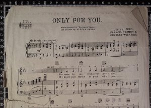 First page of Only for you by Feldman