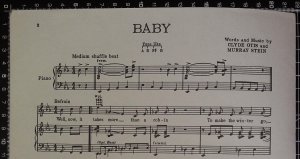 First page of Baby by Morris