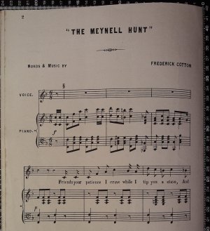 First page of The Meynell Hunt by Reid Bros Ltd