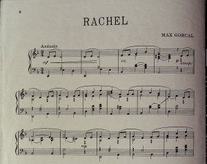 First page of Rachel by Dix Limited