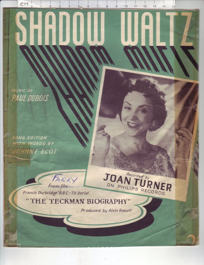 Shadow Waltz By Paul Dubois Old Sheet Music From Sheet Id4803 