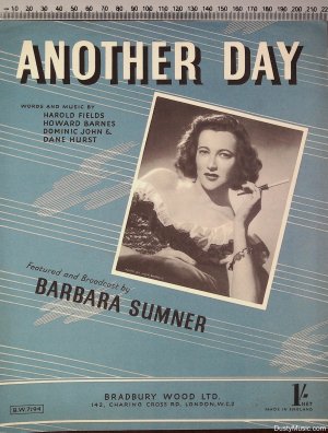 Another day - Old Sheet Music by Bradbury Wood Ltd