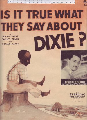 Is it true what they say about Dixie - Old Sheet Music by The Sterling Music Publishing Co Ltd