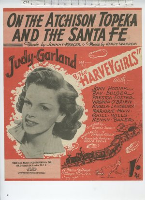 On the Atchison Topeka and the Santa Fe - Old Sheet Music by Sun