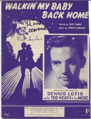 Walking my baby back home - Old Sheet Music by The Victoria Music Publishing Co Ltd