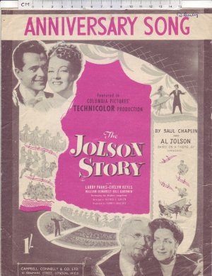 Anniversary song - Old Sheet Music by Campball Connelly & Co Ltd