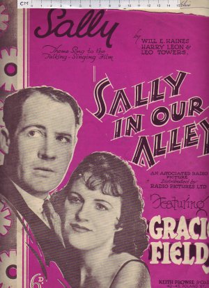 Sally - Old Sheet Music by Keith Prowse & Co Ltd