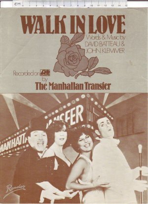 Walk in love - Old Sheet Music by Rondor