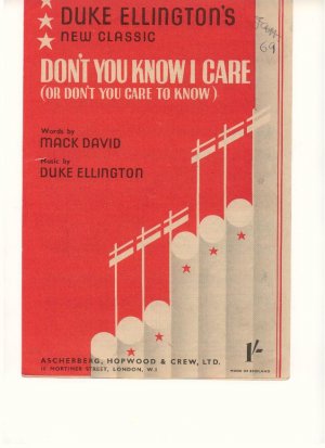 Don't you know I care - Old Sheet Music by Ascherberg Hopwood & Crew Ltd
