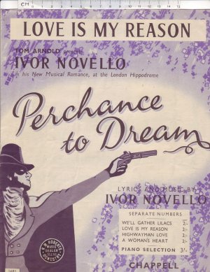Love is my reason - Old Sheet Music by Chappell