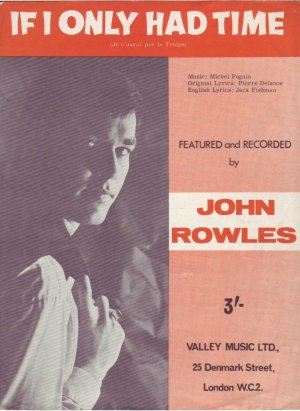 If I only had time - Old Sheet Music by Valley Music Ltd