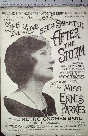 After the storm - Old Sheet Music by Feldman