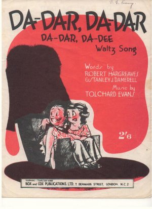 Da dar da dar - Old Sheet Music by Box & Cox Publications Ltd