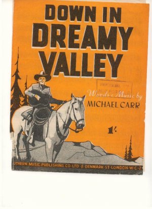 Down in Dreamy Valley - Old Sheet Music by Southern