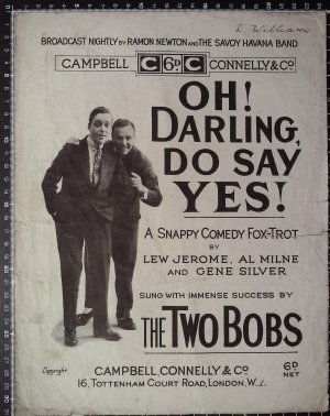 Oh darling do say yes - Old Sheet Music by Campbell Connelly