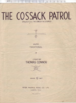 The cossack patrol - Old Sheet Music by Peter Maurice