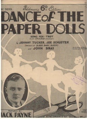 Dance of the paper dolls - Old Sheet Music by Feldman