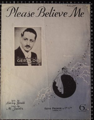 Please believe me - Old Sheet Music by Prowse