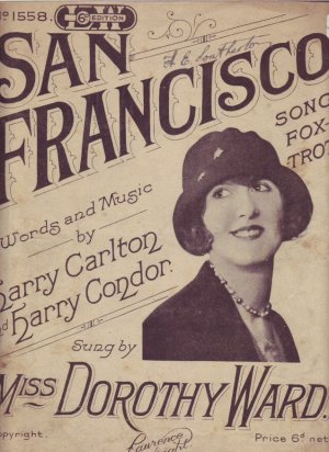 San Francisco - Old Sheet Music by Lawrence Wright