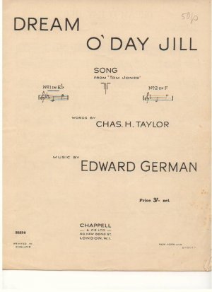 Dream o'day Jill - Old Sheet Music by Chappell