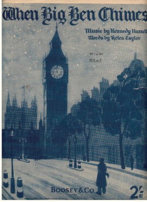 When Big Ben chimes - Old Sheet Music by Boosey & Co