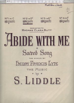 Abide with me - Old Sheet Music by Boosey & Hawkes