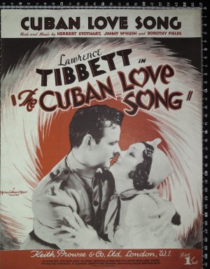 Cuban love song - Old Sheet Music by Prowse