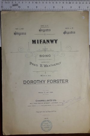 Mifanwy - Old Sheet Music by Chappell
