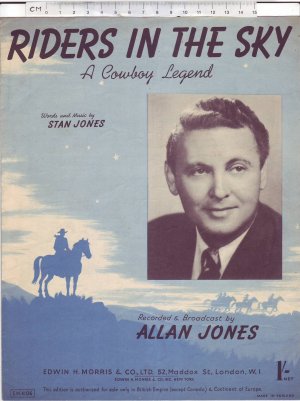 Riders in the sky - Old Sheet Music by Morris