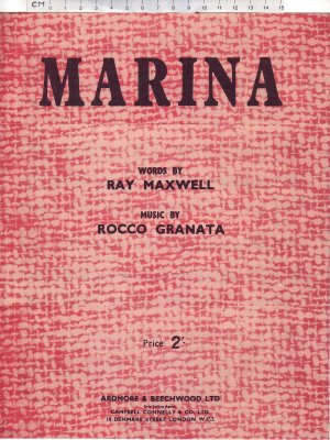 Marina - Old Sheet Music by Ardmore & Beechwood