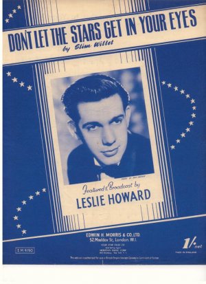 Don't let the stars get in your eyes - Old Sheet Music by Morris