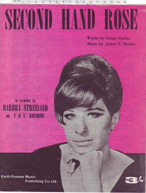 Second hand rose - Old Sheet Music by Keith Prowse