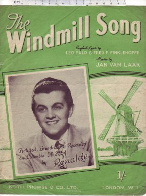 The windmill song - Old Sheet Music by Prowse