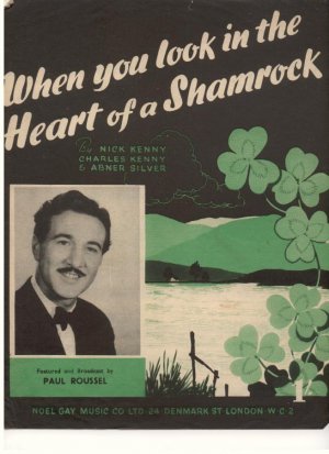 When you look in the heart of a shamrock - Old Sheet Music by Noel Gay