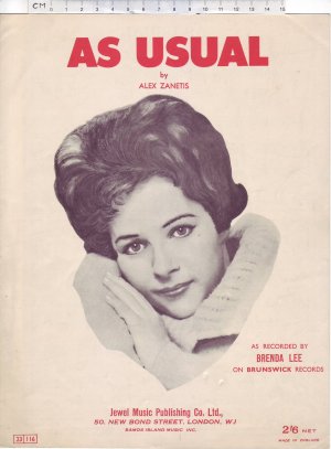 As usual - Old Sheet Music by Jewel Music